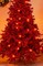 5ft Pre Lit Ruby Red Christmas Tree with Small and Large LED Lights